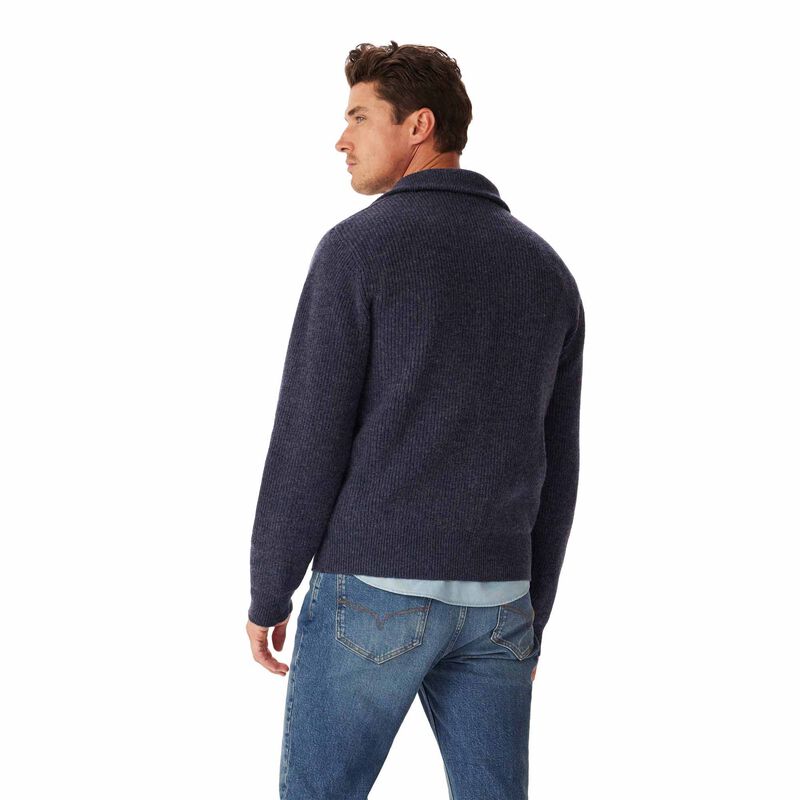 R.M. Williams Linton 1/4 Zip Lambswool Knit image number 1